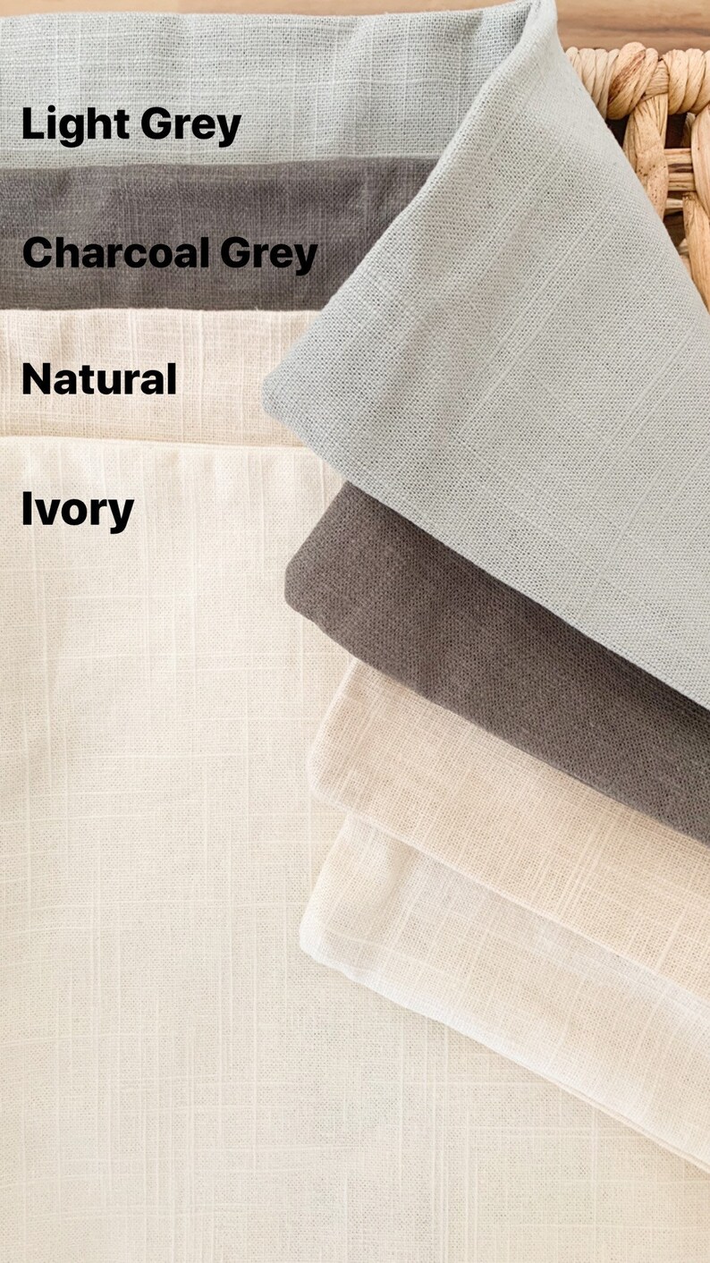 18x18 Ivory Colored Linen with Grey Ink Apr\u00e9s Pillow Cover