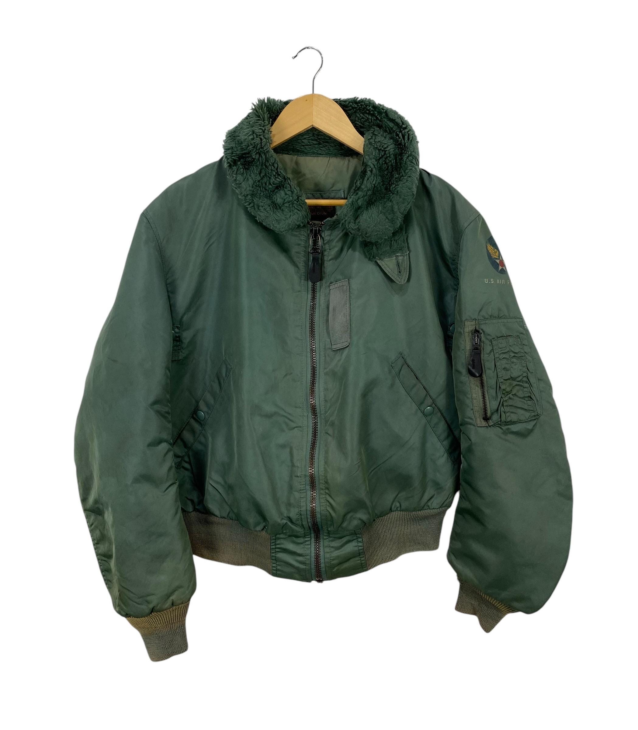 【日本製】【希少】【 B-15 】【リアルファー 】【カーキ】ナイロンジャケット Civilian Model B-15 Jacket – Dry Bones Online Shop