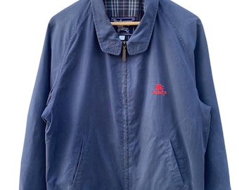 Vintage BURBERRYS Bomber Jacket: Nova Check Lined Harrington
