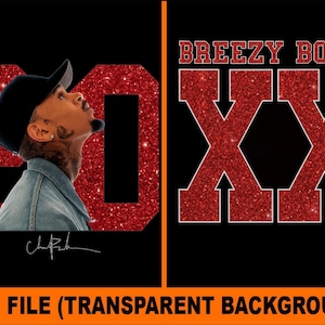 Chris Brown Breezy Bowl XX Tour 2025 TShirt PNG Design, Chris Brown Fan Gift Instant Download And Ready To Print, File Download