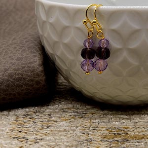 Handmade crystal earrings