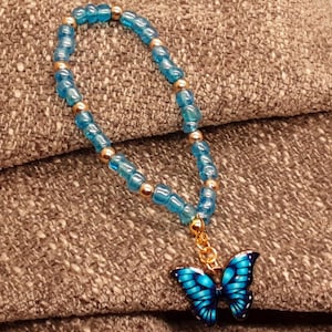 Pulsera de mariposa azul