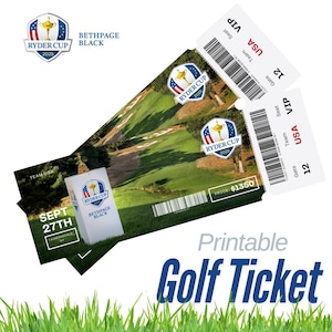Ryder Cup Ticket, Surprise Golf Ticket, Golf Tour, professionelles Golf, individuell
