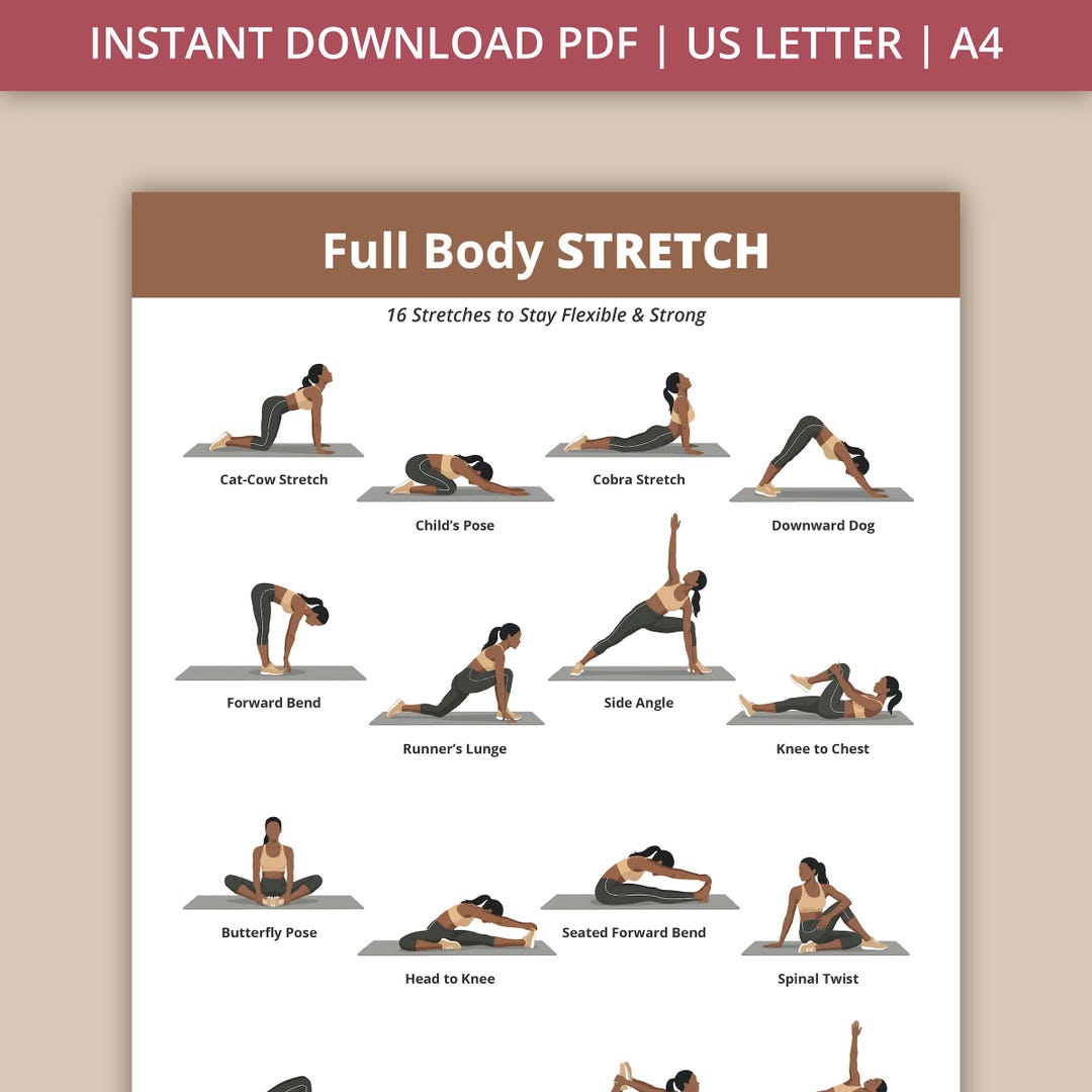 Full Body Stretch Routine | 16 Flexibility & Mobility Exercises