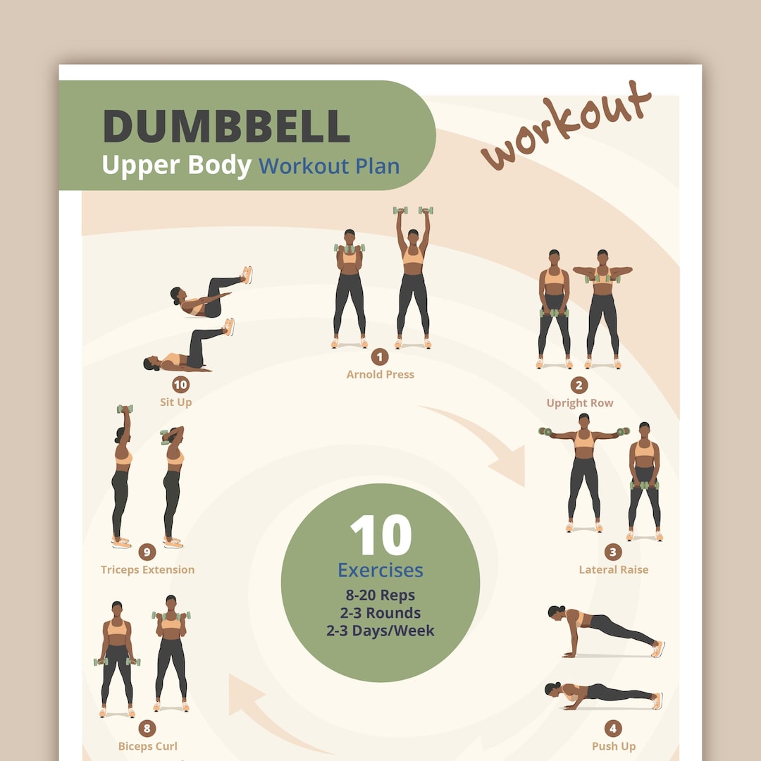 Upper Body Workout Lbs Dumbbell Workout Upper Body Dumbbell