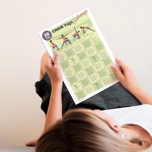 30 Day Chair Yoga Challenge: Printable Home Fitness Guide for Women image 4