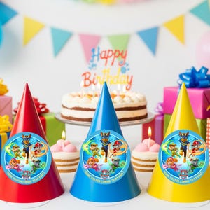 Paw Patrol Thank You Stickers: Birthday Party Favor Labels (Digital Download)