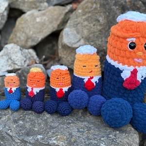 President Pecker Crochet Pattern: Trumpenis Amigurumi Decoration