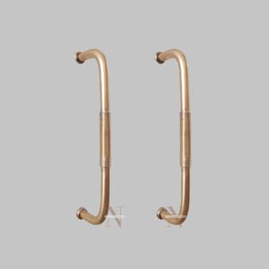 Solid Brass Cabinet Door Handle Vintage Style Unlacquered Pull
