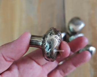 Set di 2 pomelli per mobili in ottone - Ottone massiccio con maniglia vintage calda, maniglia per porta