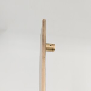 brass door handle, plate door pull, modern brass pull, slim brass handle, unlacquered brass hardware, brass entry handle, minimalist door pull, solid brass plate, contemporary door handle, custom brass handle, handmade brass hardware, brass long handle, architectural door pull