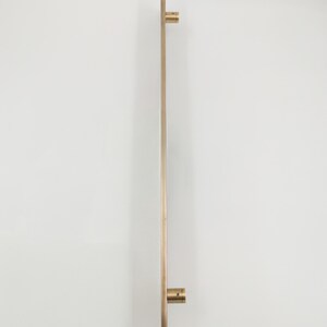 brass door handle, plate door pull, modern brass pull, slim brass handle, unlacquered brass hardware, brass entry handle, minimalist door pull, solid brass plate, contemporary door handle, custom brass handle, handmade brass hardware, brass long handle, architectural door pull