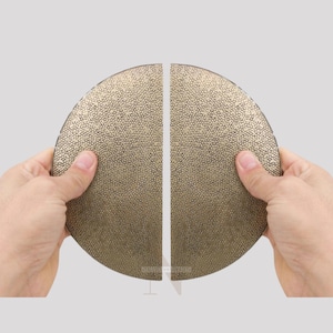 Handcrafted Brass Door Handle Moroccan Half-Moon Hardware