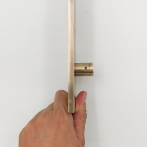 brass door handle, plate door pull, modern brass pull, slim brass handle, unlacquered brass hardware, brass entry handle, minimalist door pull, solid brass plate, contemporary door handle, custom brass handle, handmade brass hardware, brass long handle, architectural door pull