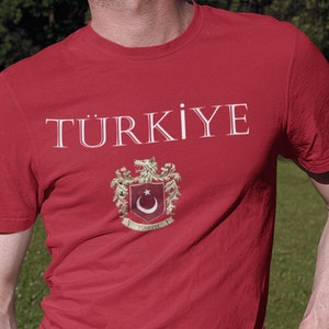 Exklusive T-Shirts designed mit Country Wappen Türkiye Türkei Turan Kurtlu Arma