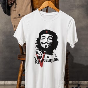Che Guevara Viva La Revolucion Tee: Anonym protestskjorta Unisex