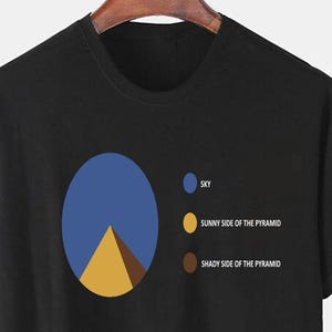 Piramide T-shirt voor programmeur ontwikkelaar computerwetenschapper geek coder wiskundigen C++ nerd T-shirt