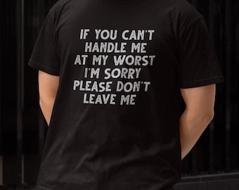 Ironic Meme Quote Cotton T-Shirt, Gen Z Humor