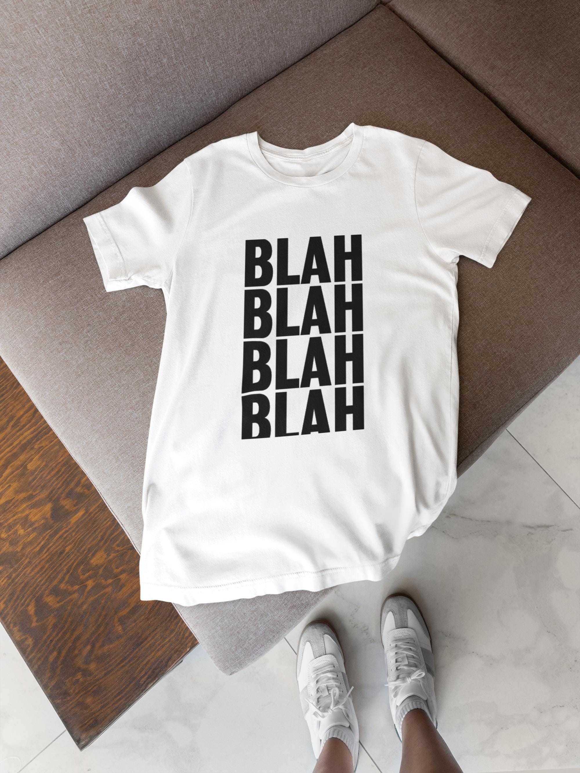 Lustiges Damen-Shirt „BLA BLA BLA“ – Oversize, Schwarz, 100% Baumwolle, Größen S–XXXL, Öko-Tex Zertifiziert