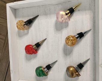 Skull & Sphere Resin Wine Stoppers: Gothic Bar Accessories