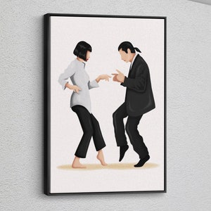 Pulp Fiction Dance Canvas Print, Pulp Fiction Wall Art, Museum Quality Print, Canvas Film Wall Decor, Pulp Fiction Poster, Dance Artwork