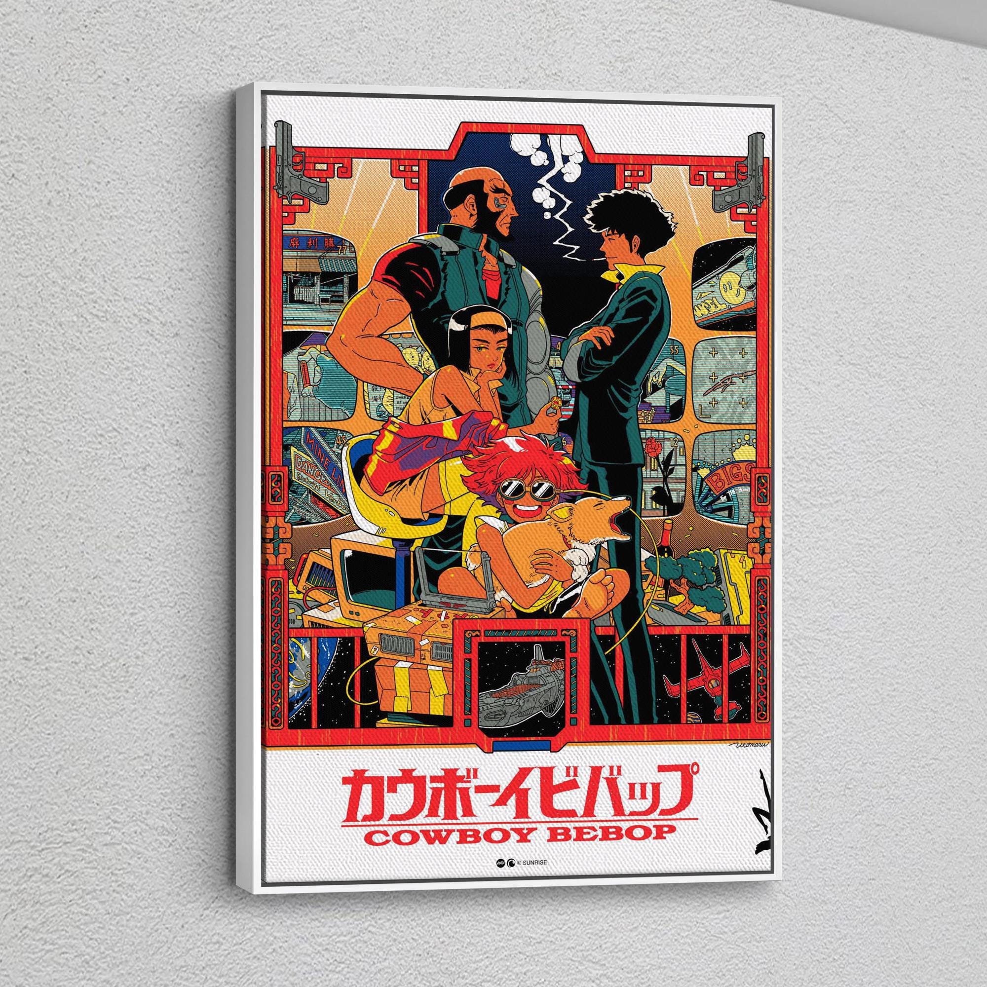 Cowboy Bebop Canvas Wall Art, Cowboy Bebop Poster, Anime Manga Art