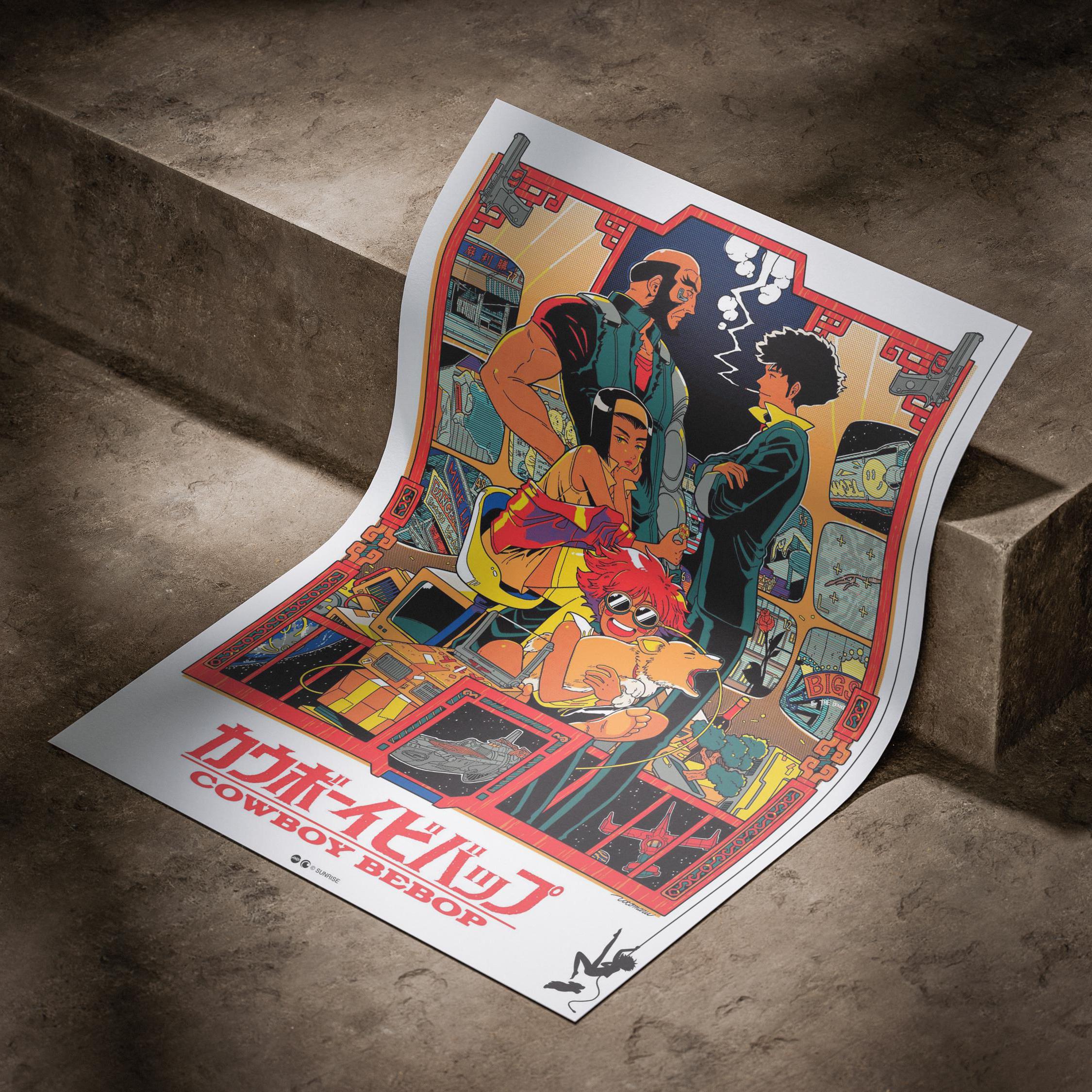 Cowboy Bebop Canvas Wall Art, Cowboy Bebop Poster, Anime Manga Art