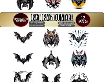 Bat PNG Bundle, Bat Clipart Bundle,Gothic Animal PNG,Comic Style Bat PNG,Bat Sublimation Png,Streetwear Bat Design,Premium Bat Tshirt Design