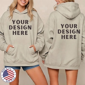 Benutzerdefinierte Hoodie vorne und hinten, personalisierter Text oder Foto-Sweatshirt, benutzerdefinierter übergroßer Hoodie, Geschenk für sie, entwerfen Sie Ihren eigenen Hoodie, Benutzerdefiniert
