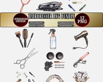 Pack d'images PNG pour coiffeur, clipart PNG coiffeur, pack d'images PNG pour sublimation coiffeur, design de t-shirt coiffeur, pack d'images PNG pour sweat à capuche coiffeur