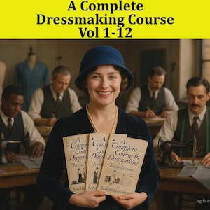 Corso di sartoria vintage del 1922: guida completa al cucito in 12 volumi (download PDF)