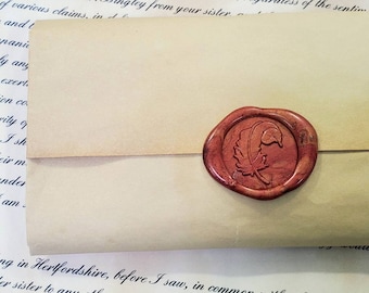 Jane Austen's Pride & Prejudice, Mr. Darcy's Entire Letter to Elizabeth Bennet Tea Dyed 24 lb Sheets, 8 1/2 x 11"