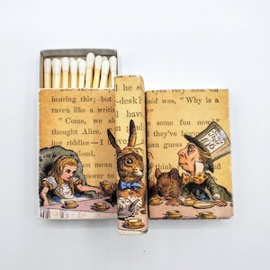 Set of 3 Alice in Wonderland Decorative Matchboxes