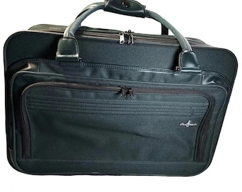 Atlantic Vintage Luggage Tote Forest Green Color