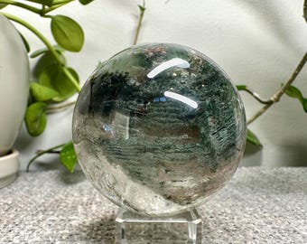 Garden Lodolite Quartz Sphere