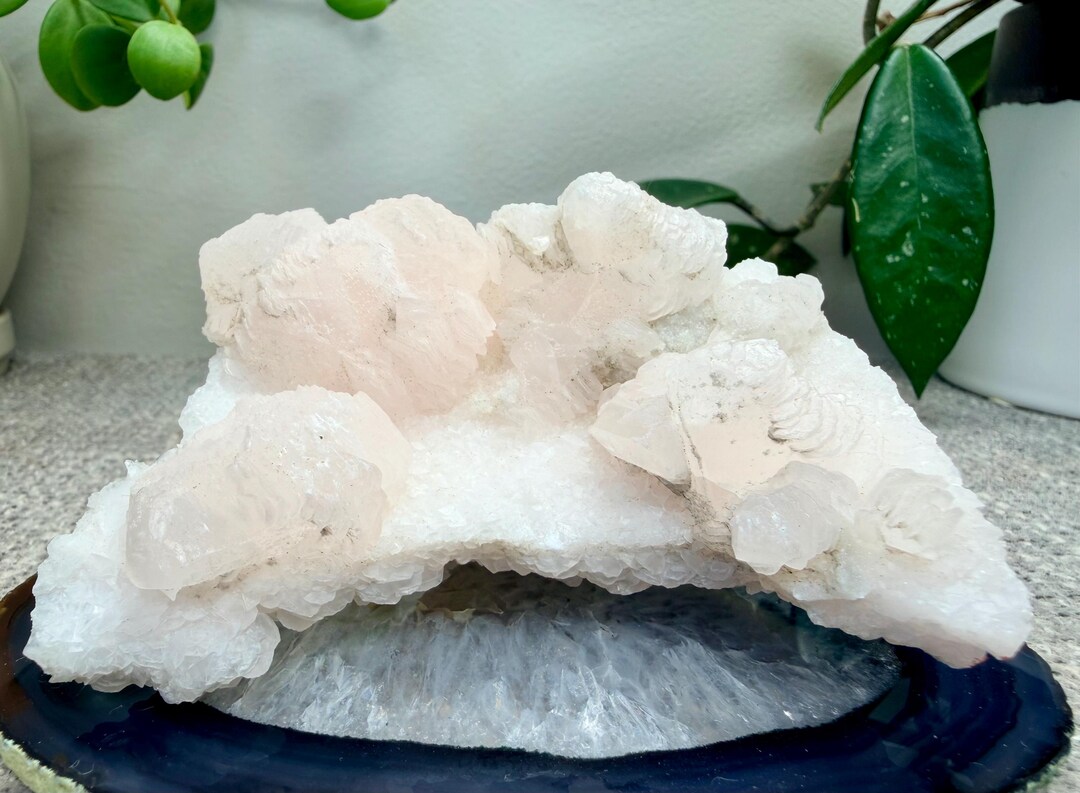 Dual Color UV Reactive Pink Calcite and Secondary Growth | Cluster ...