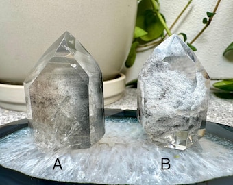 Gray Garden Lodolite Quartz Tower
