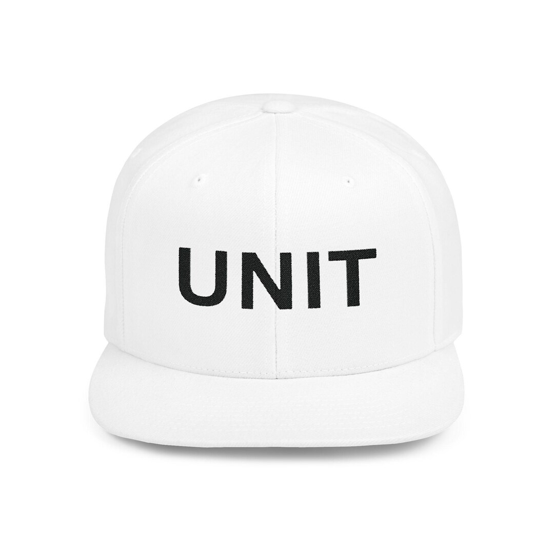 Unit Backstrap Cap Unit Flat Bill Baseball Cap | Premium Baseball Cap | Stylish Snapback ...