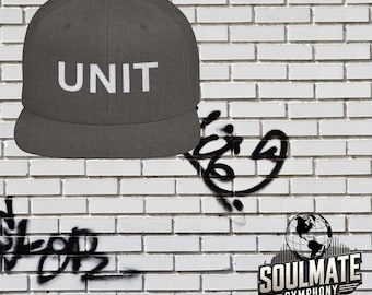 Unit Flat Bill Baseball Cap | Embroidered Snapback Hat | Flat Brim Cap | High-Quality Adjustable Cap | Trendy Headwear | Sporty Cap