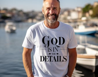 Op geloof gebaseerde muurkunst, png-bestand: God zit in de details (digitale download, 12 x 12 in)