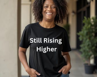 Still Rising Higher PNG: minimalistisch bevestigingsontwerp (digitale download)
