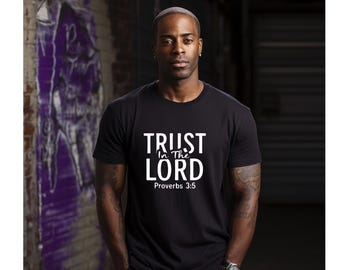 Trust in the Lord, png-bestand: christelijk T-shirtontwerp (digitale download)