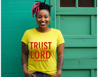 Trust in the Lord, png-bestand: christelijk T-shirt en mokontwerp (digitale download)