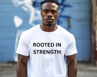 Rooted in Strength PNG: christelijk T-shirtontwerp (digitale download)
