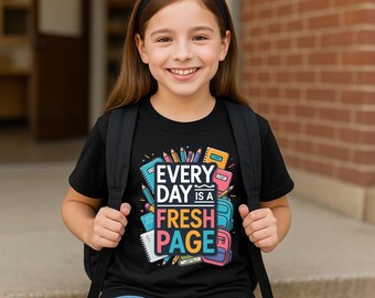 Nieuwe pagina, terug naar school, png-bestand: motiverend kinderontwerp (digitale download)