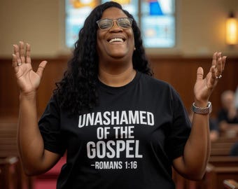 Zonder schaamte voor het evangelie, png PNGEgg | Digitale download Romeinen 1:16 | Christelijk T-shirtontwerp | Bijbelvers-svg voor Cricut en afdrukken