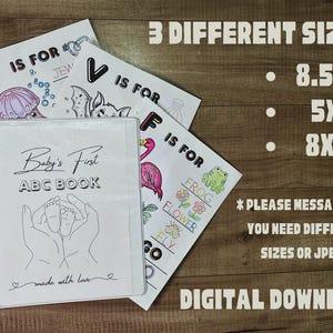 ABC Baby Shower Coloring Book | Animal Tracing & Alphabet Coloring Pages | Baby Shower Game