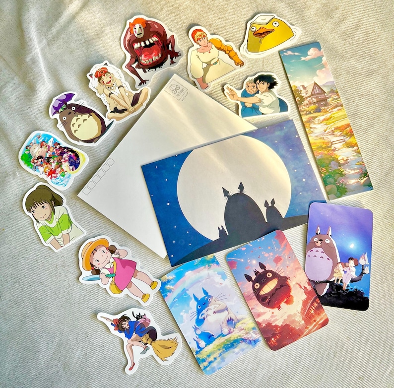 Ghibli Sticker Pack: Anime stickers | Postcard | Bookmark image 2