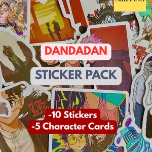 Dandadan Sticker Pack | Journaling | Laptop und Flaschenaufkleber | Planer | Notizbuch