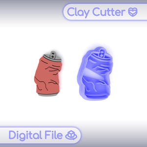 Polymer Clay Cutter &quot;Metal Can&quot; | Digital STL File | Earring Cutter | 5 Sizes
